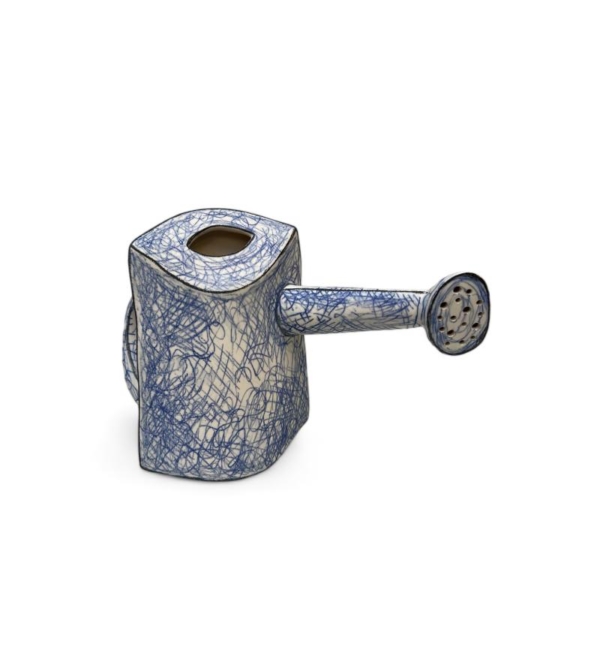 Eigenzinnige gieter | Large kras blauw